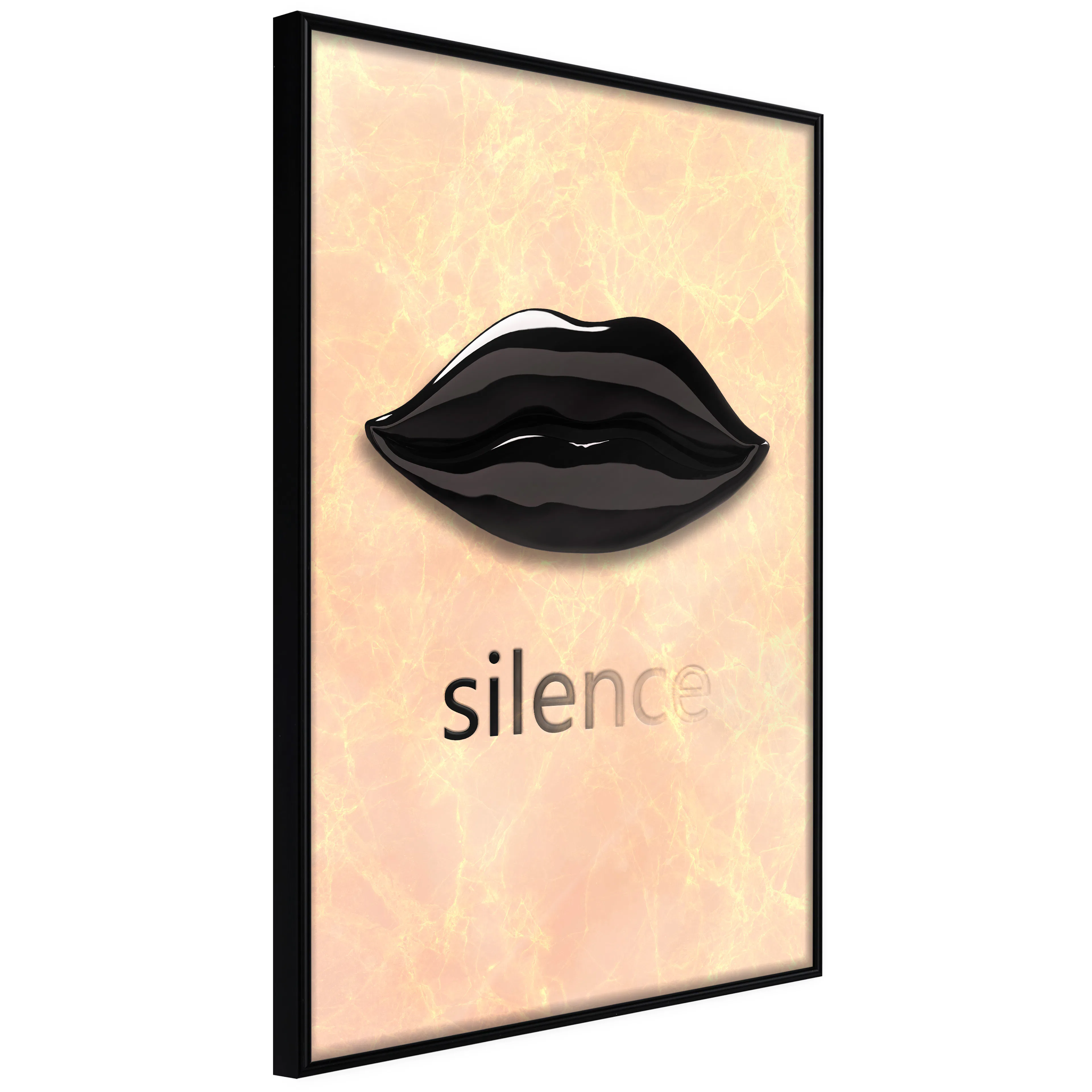 Affisch - Sweet Silence [Poster] 40x60 Svart ram, 40x60 cm