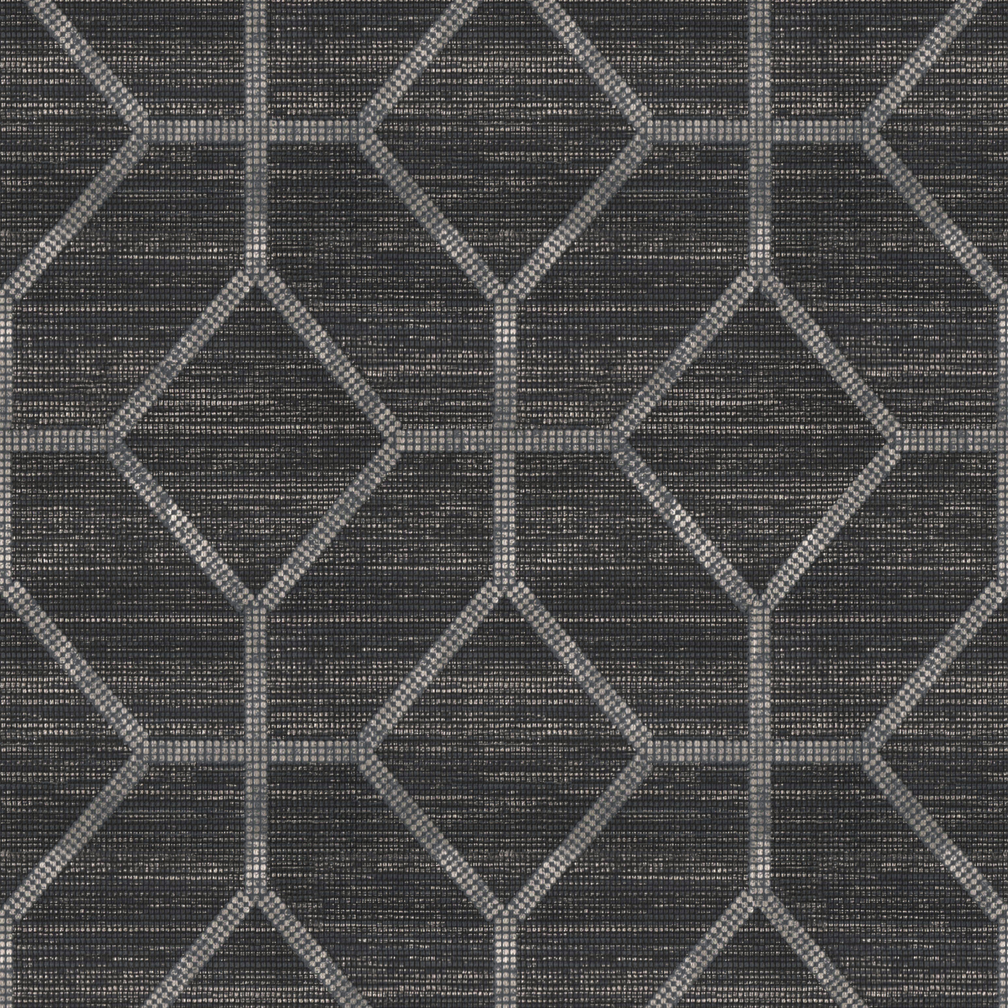 Tapet Sublime Geometrisk Texture Svart 121145