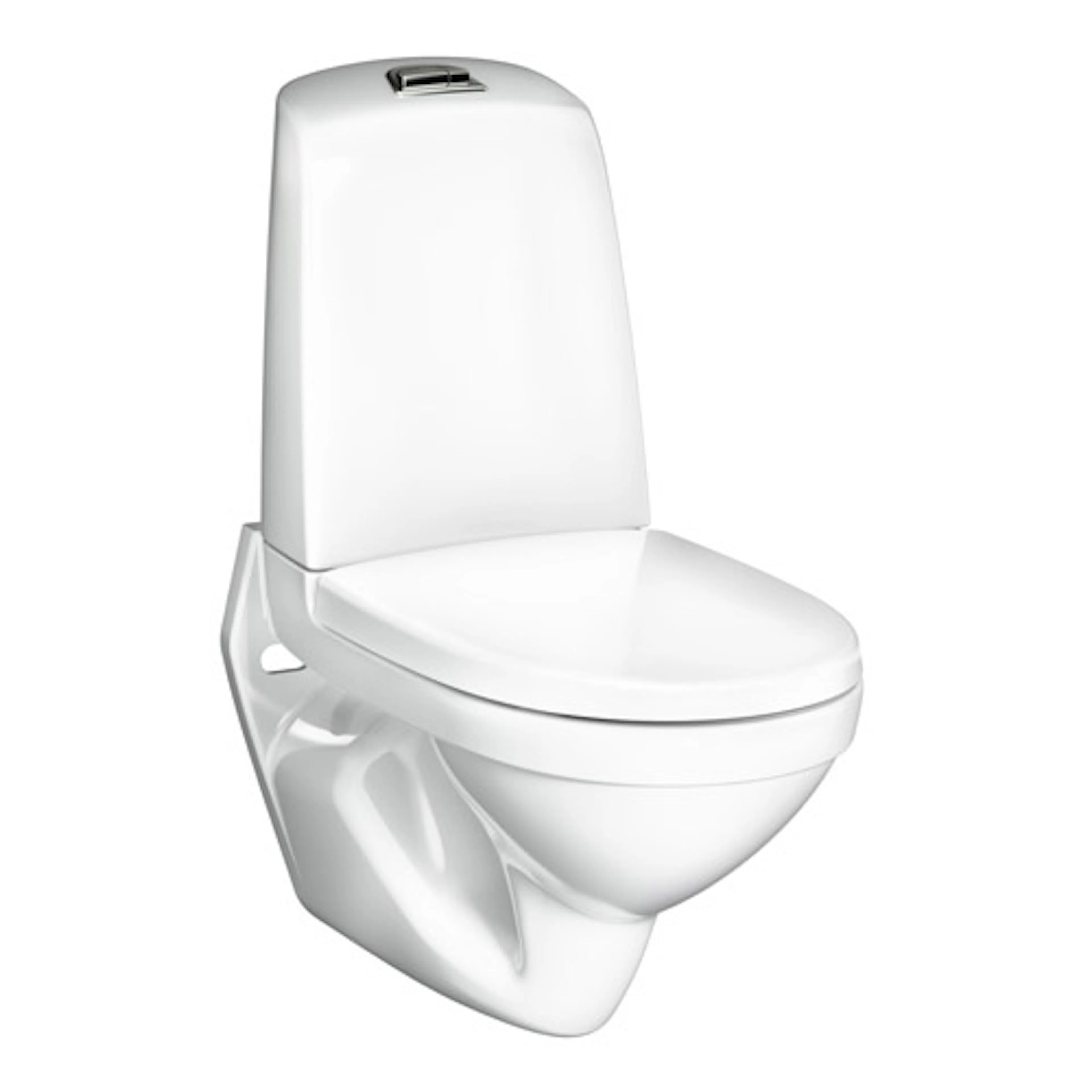 Nautic 1522 Hygienic Flush Mjukstängande Hårdsits Vit Mjukstängande Hårdsits Vit