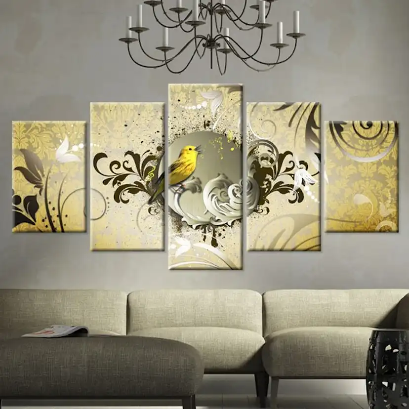 Tavla Arkiio Yellow Bird Singing