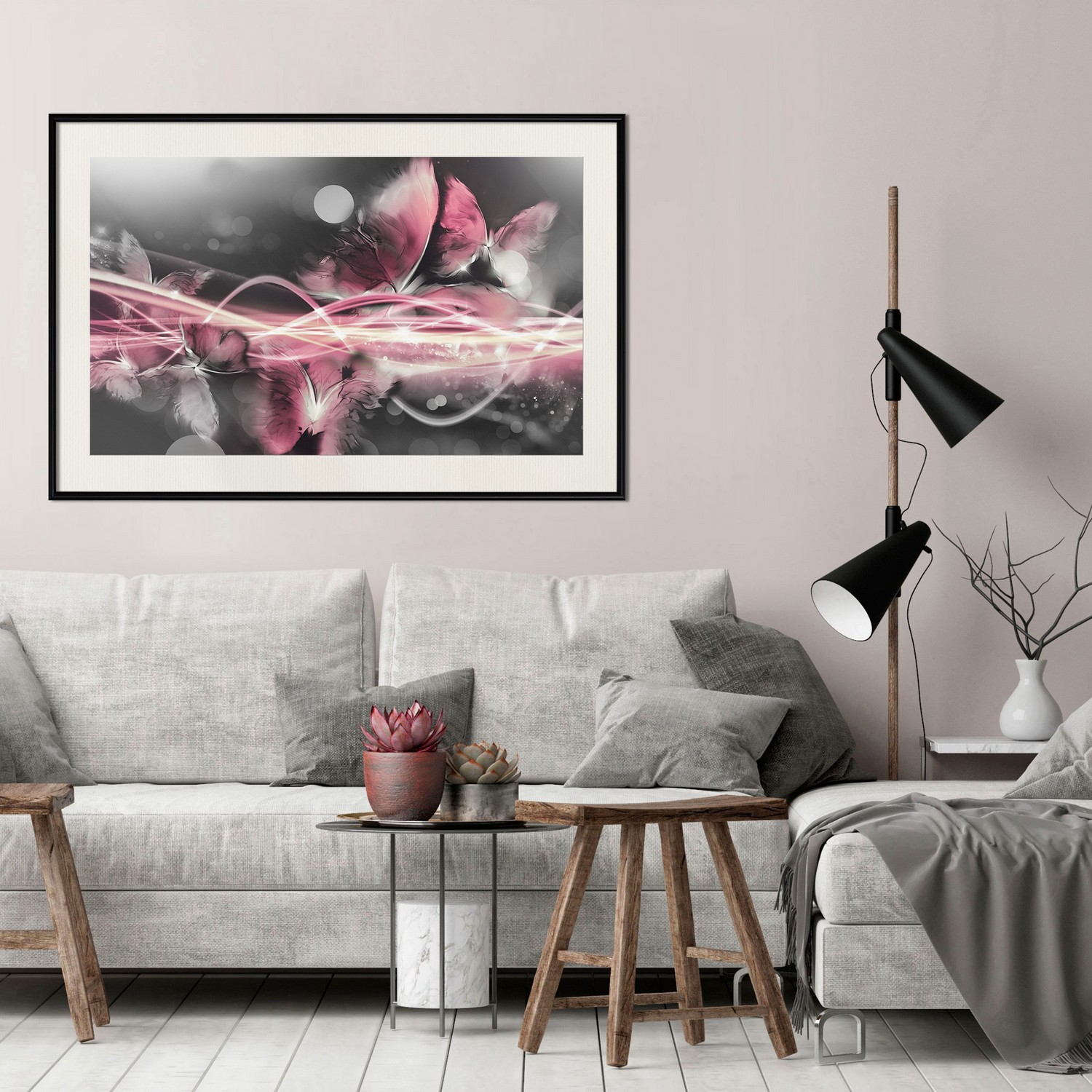 Poster Artgeist Affisch Butterfly Flame