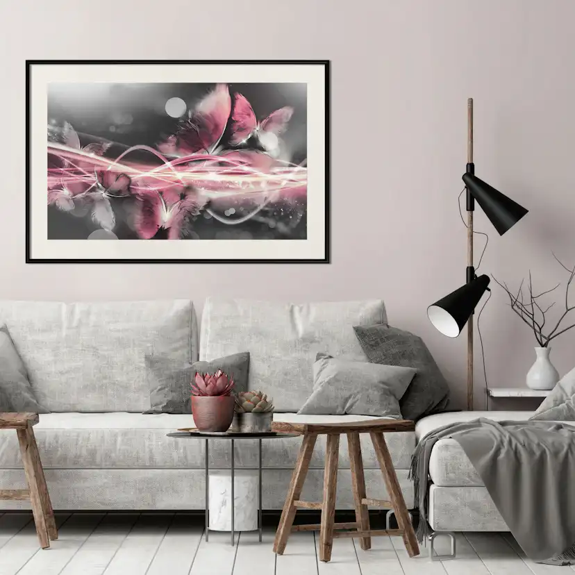 Poster Artgeist Affisch Butterfly Flame