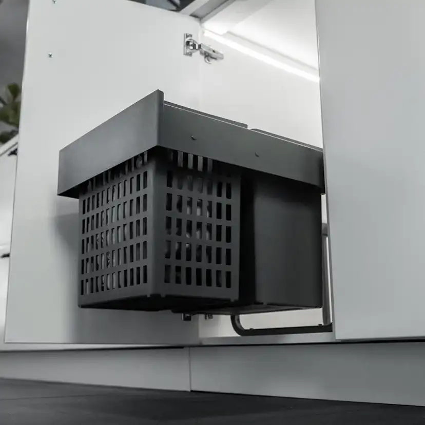 Källsorteringskärhållare Beslag Design Select Base Eco Mörkgrå