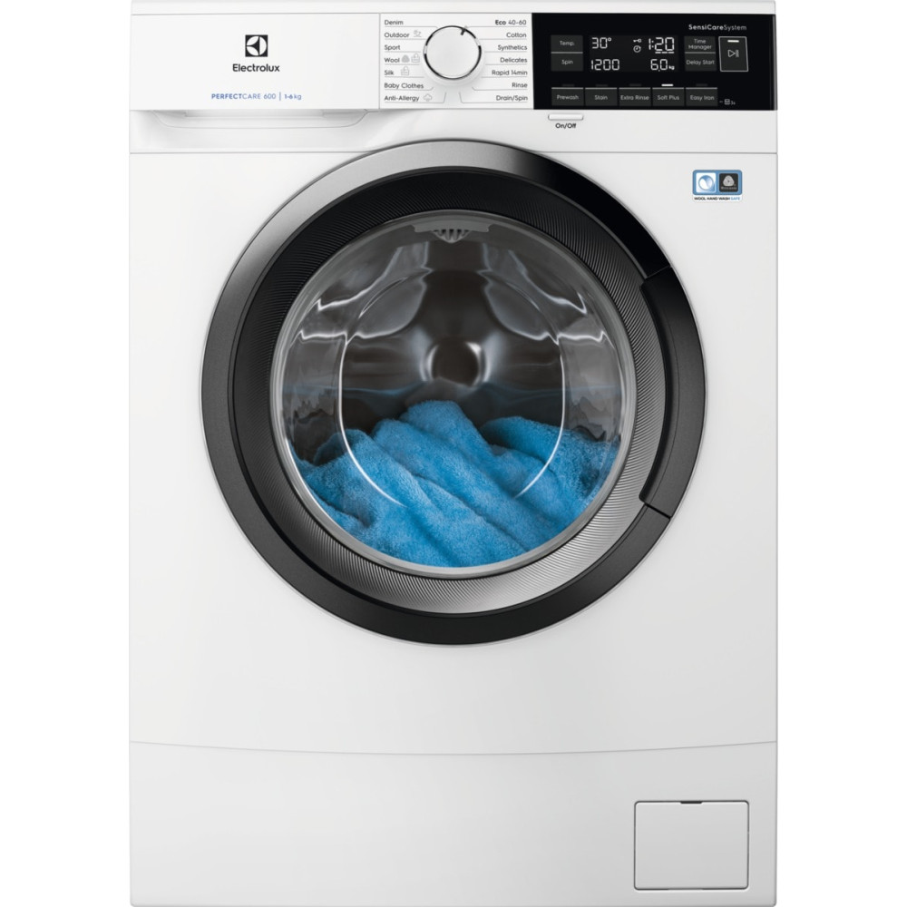 Frontmatad Tvättmaskin Electrolux PerfectCare 600 EW6S662W38 med EcoInverter Motor