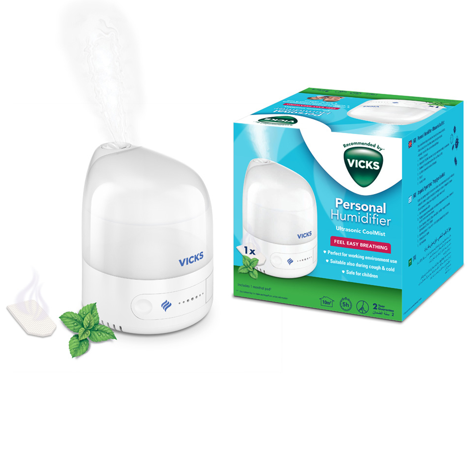 Luftfuktare Vicks VUL510E4 Ultrasonic-Cool Mist