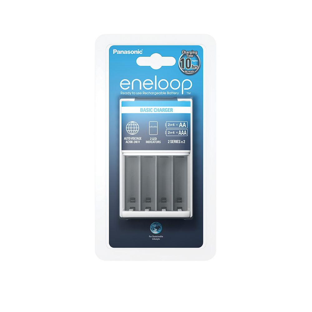 Laddare Panasonic För Uppladningsbara AA/AAA Batterier