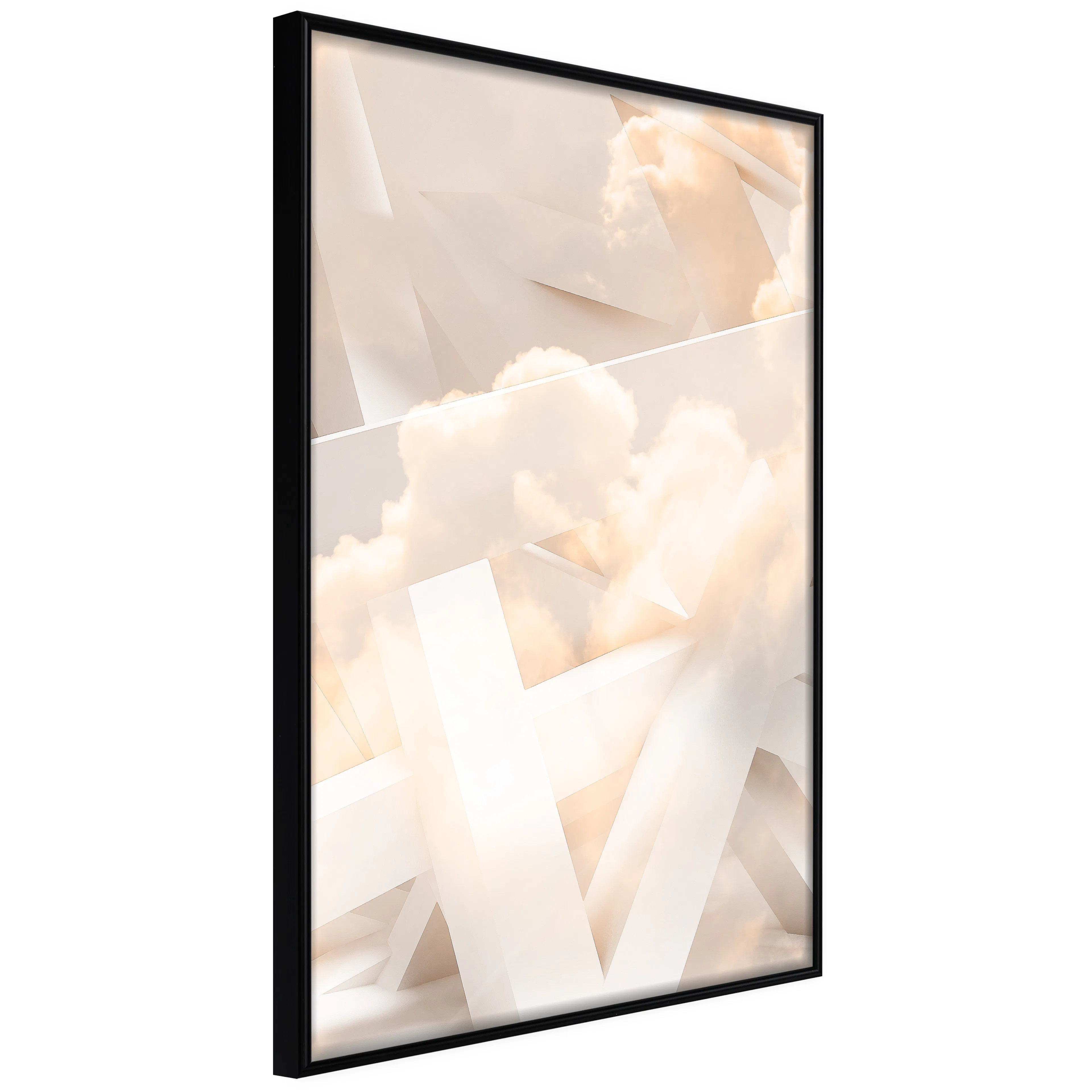 Affisch - Abstraction with Clouds [Poster] 40x60 Svart ram, 40x60 cm