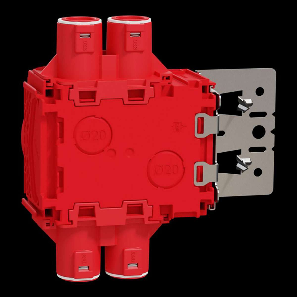 Apparatdosa Elko Flexi+ Infälld med Större Volym och Regelfäste