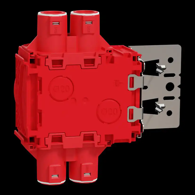 Apparatdosa Elko Flexi+ Infälld med Större Volym och Regelfäste