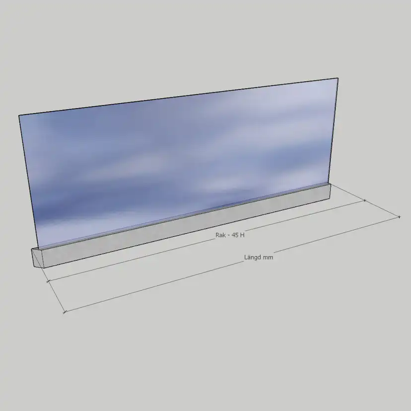 Glasräcke Novoroom Stolpfritt