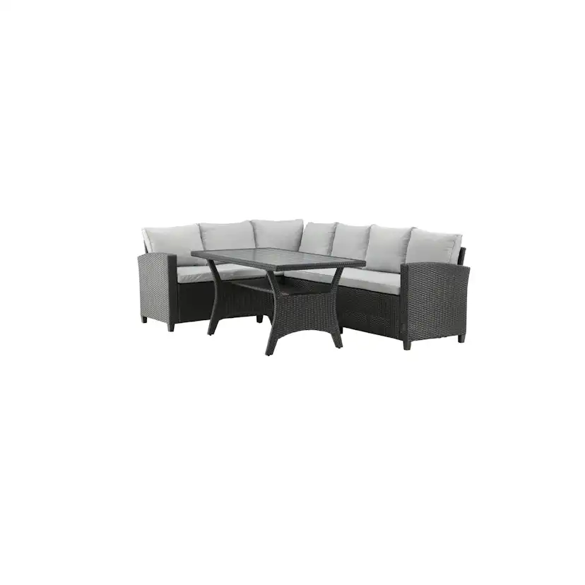 Brentwood Corner sofa - Black/Grey Svart/Grå