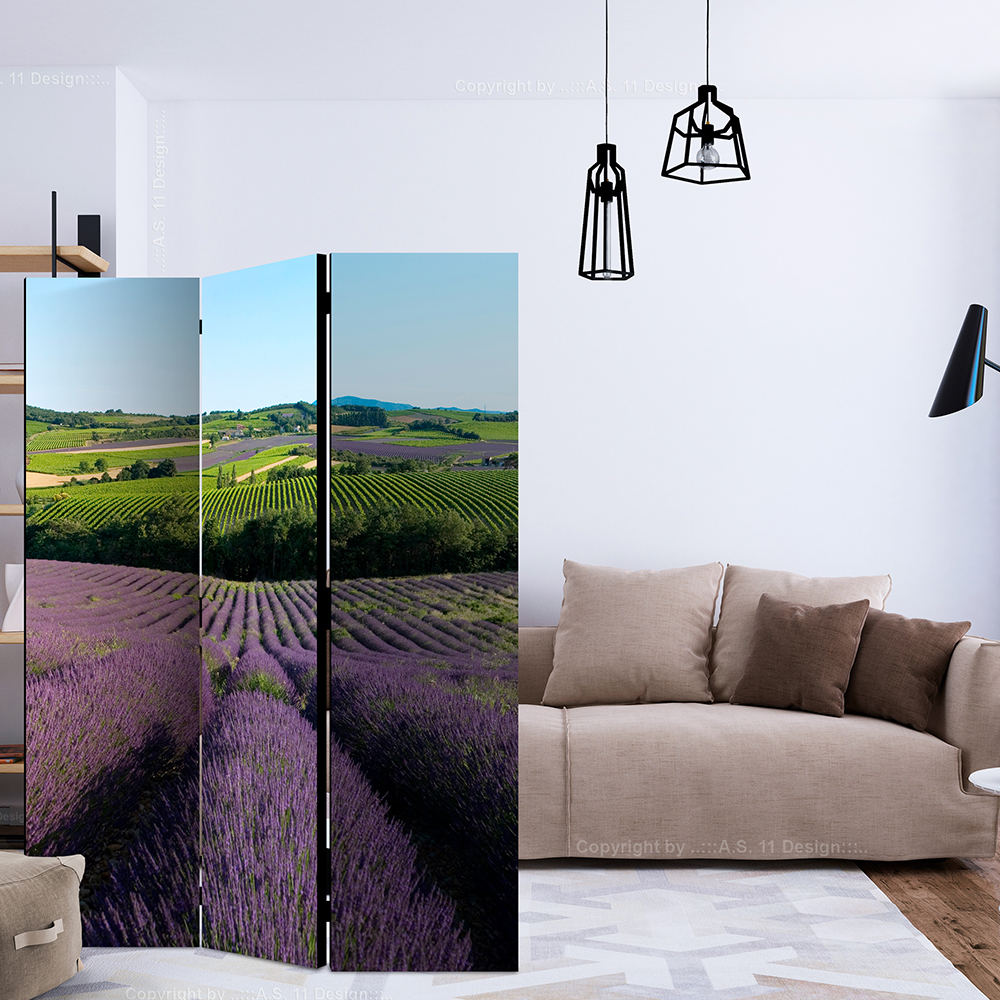 Rumsavdelare Skärmvägg Arkiio Lavender Fields 135x172 cm
