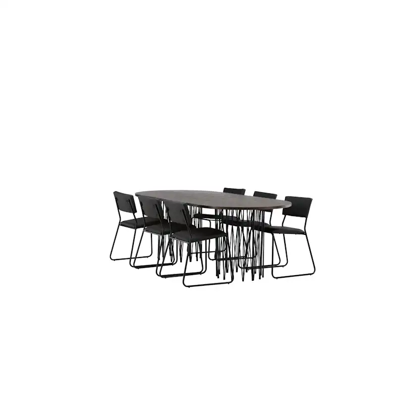 Matgrupp furniture/fashion Stone med 6 Kenth Stolar