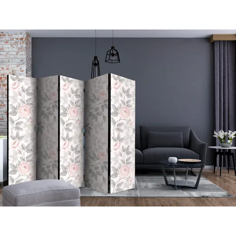 Rumsavdelare Arkiio Watercolor Roses II 225x172 cm