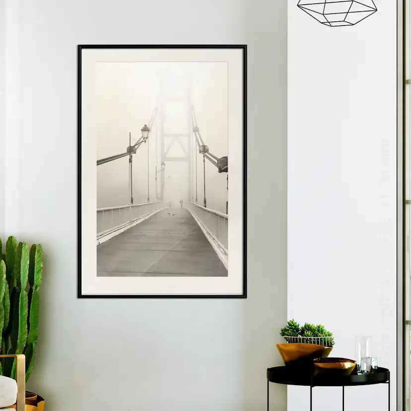 Poster Artgeist Affisch Bridge in the Fog