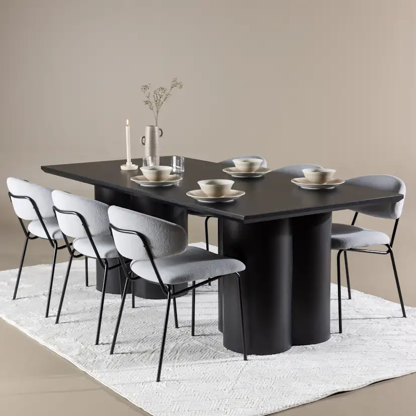 Matgrupp Venture Home Olivia 210 med 6 st Chico Stolar