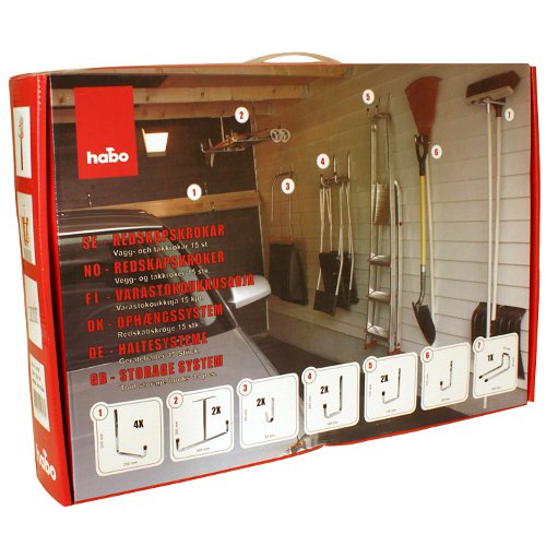 Paket Redskapskrokar Habo 8500