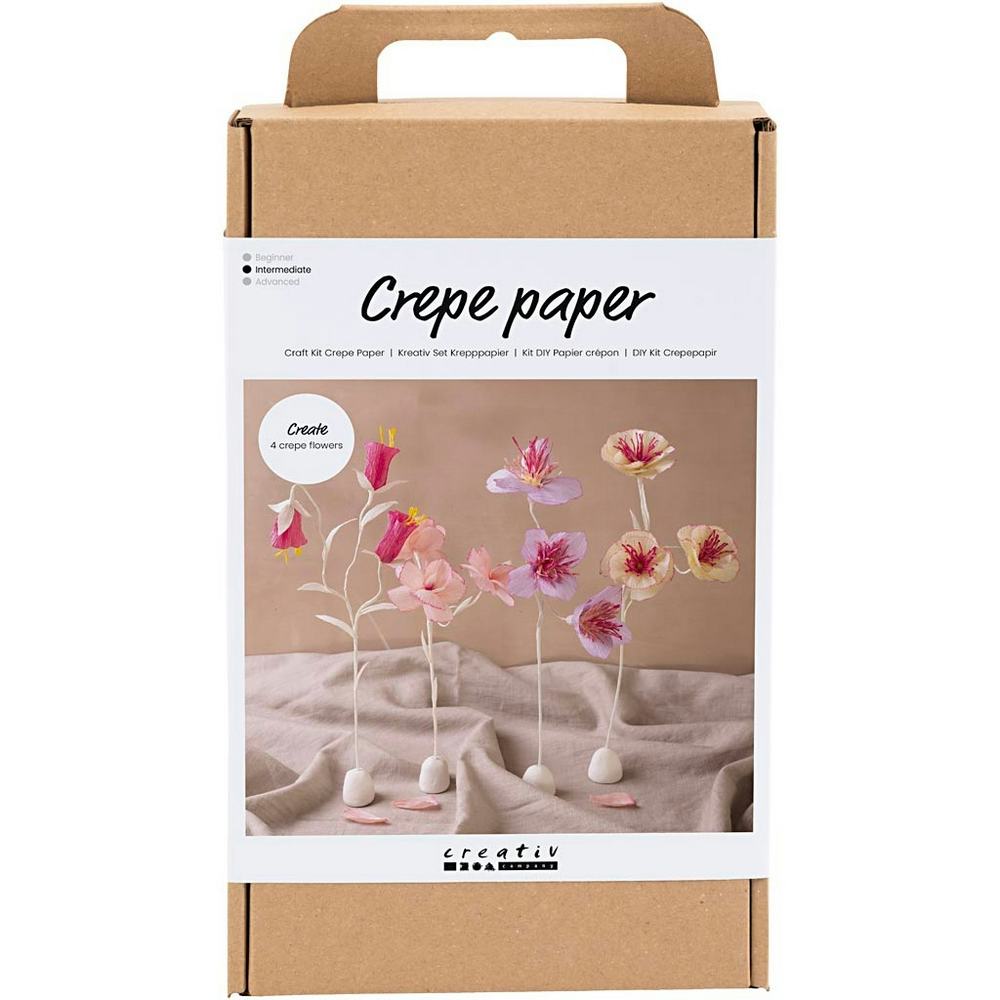 DIY-kit Creativ Company Kräppapper Blomma