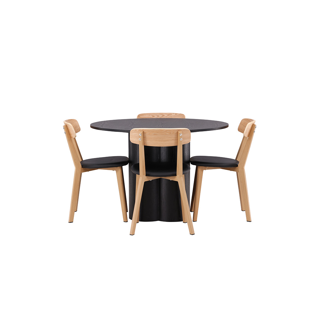 Matgrupp Venture Home Olivia med 4 Sanjos Stolar
