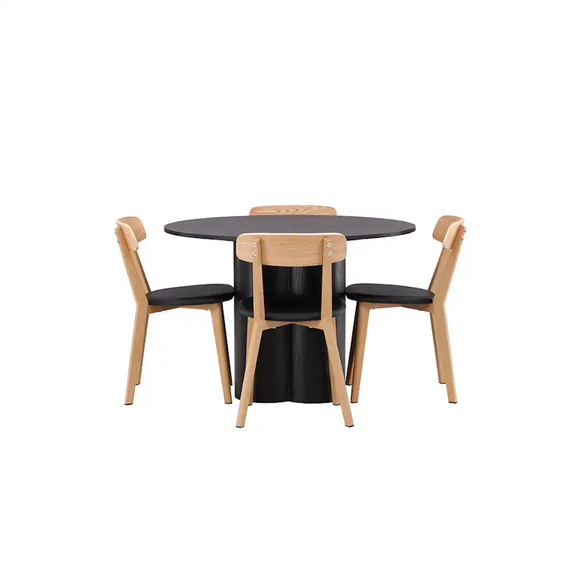 Matgrupp Venture Home Olivia med 4 Sanjos Stolar