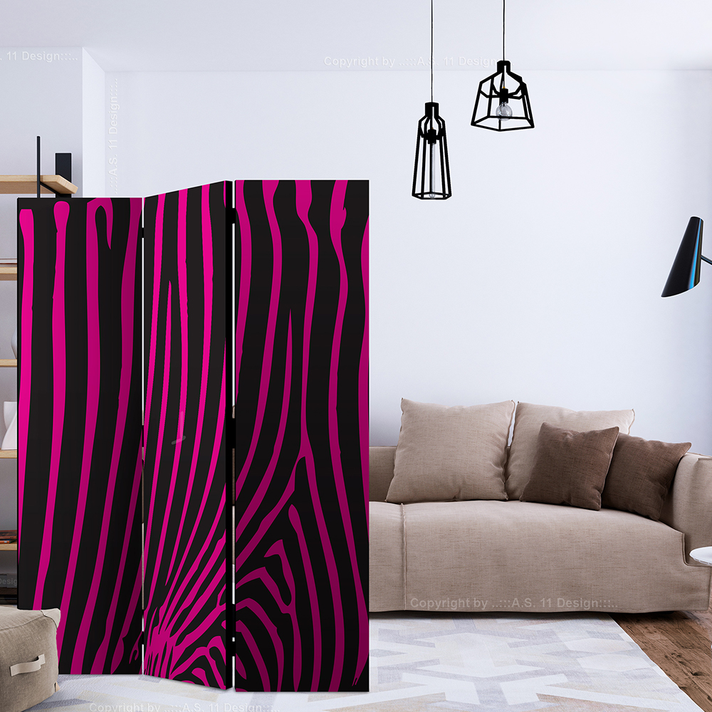 Rumsavdelare Arkiio Zebra Pattern Violet 135x172 cm