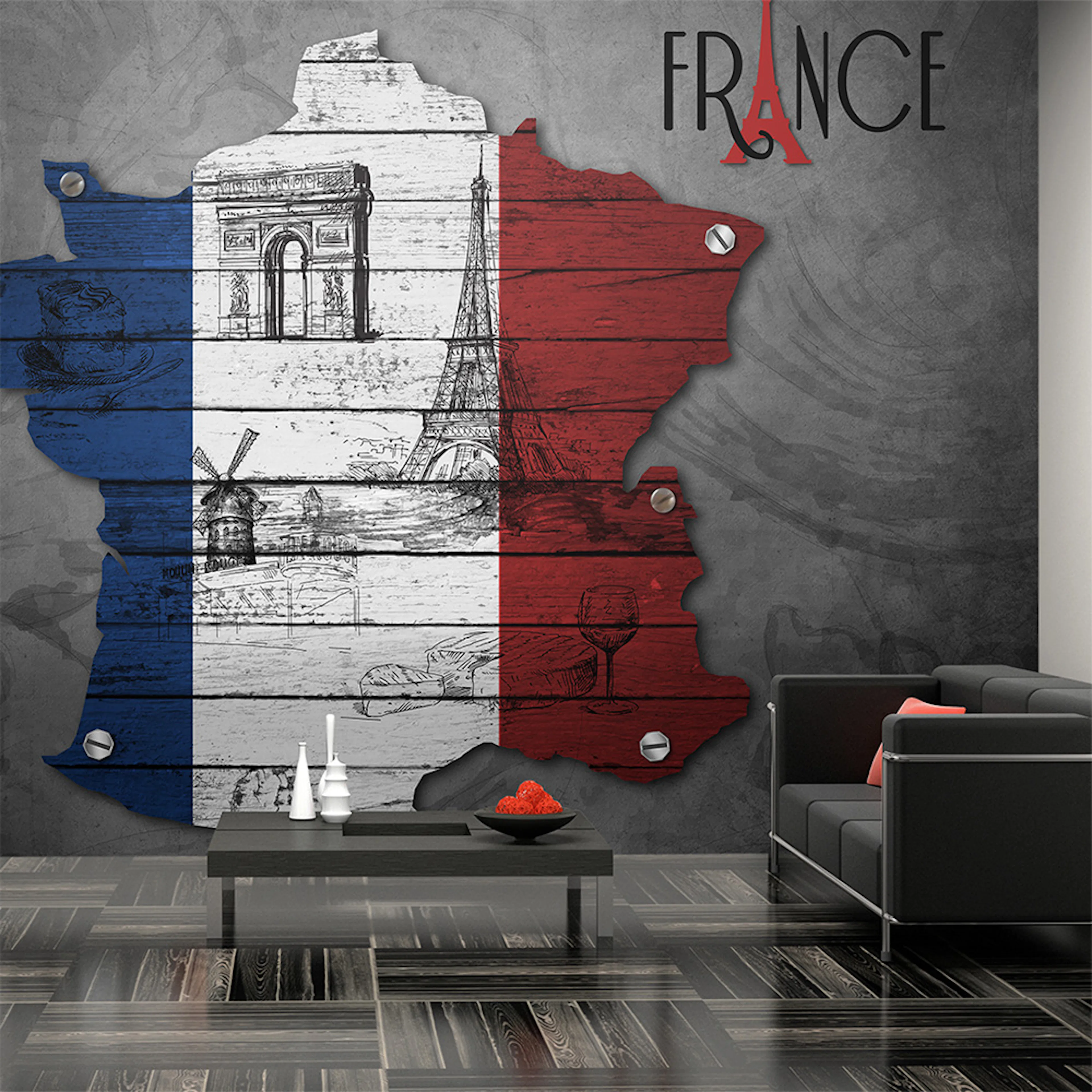 Fototapet Arkiio France Symbols