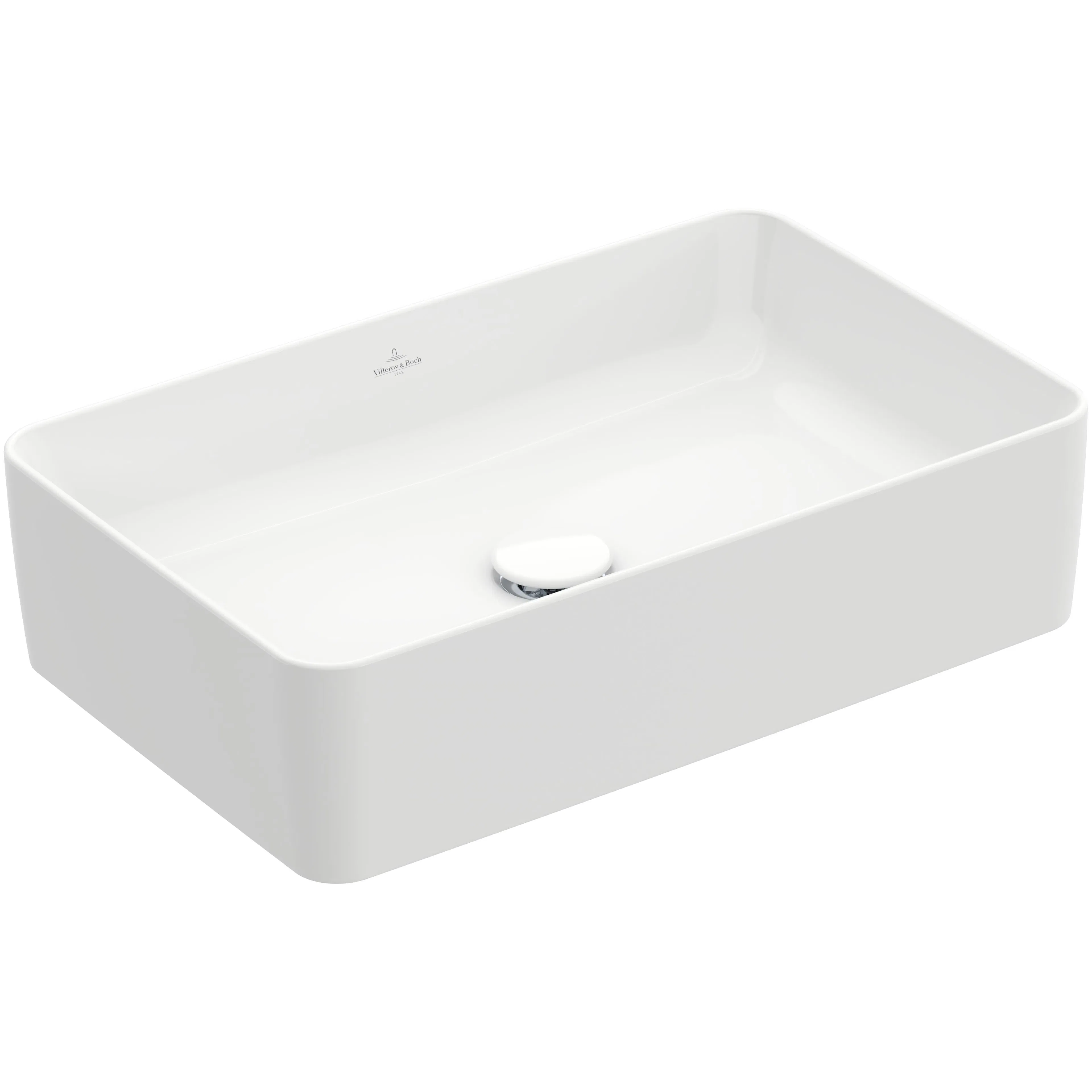 Tvättställ villeroy & Boch Collaro 4A2056R1 Vit Alpin CeramicPlus, 560 mm, Utan Blandarhål, för Väggmonterad blandare