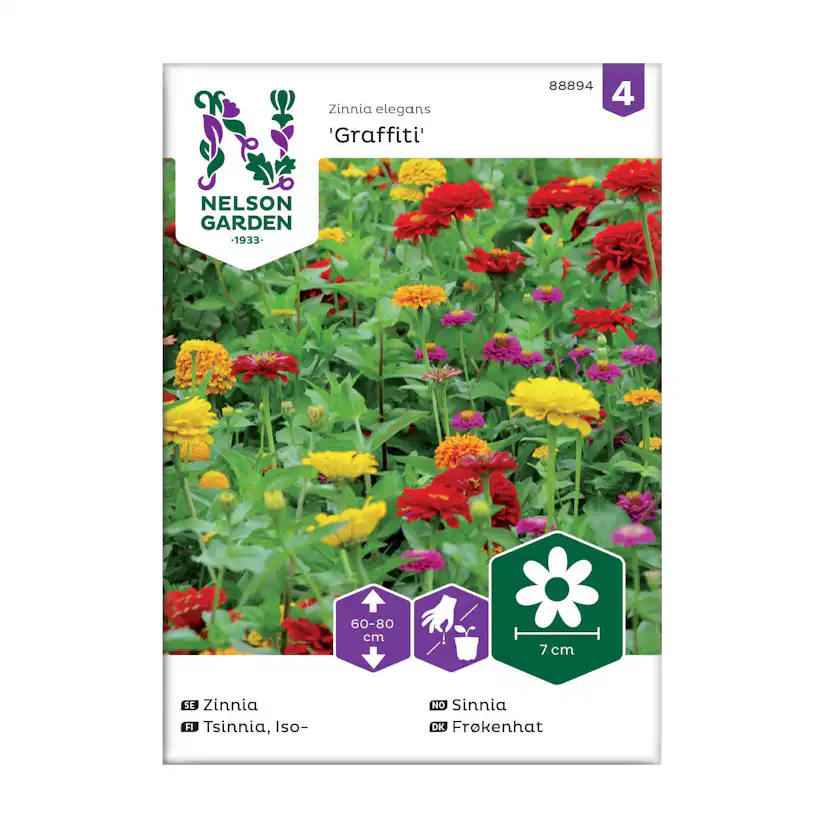 Frö Zinnia Nelson Garden Graffiti
