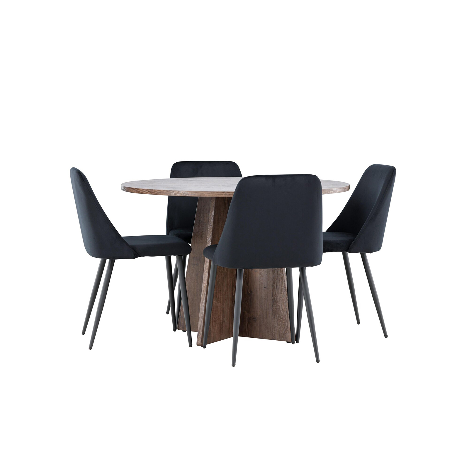 Matgrupp Venture Home Bootcut Ø110 med 4 st Night Stolar