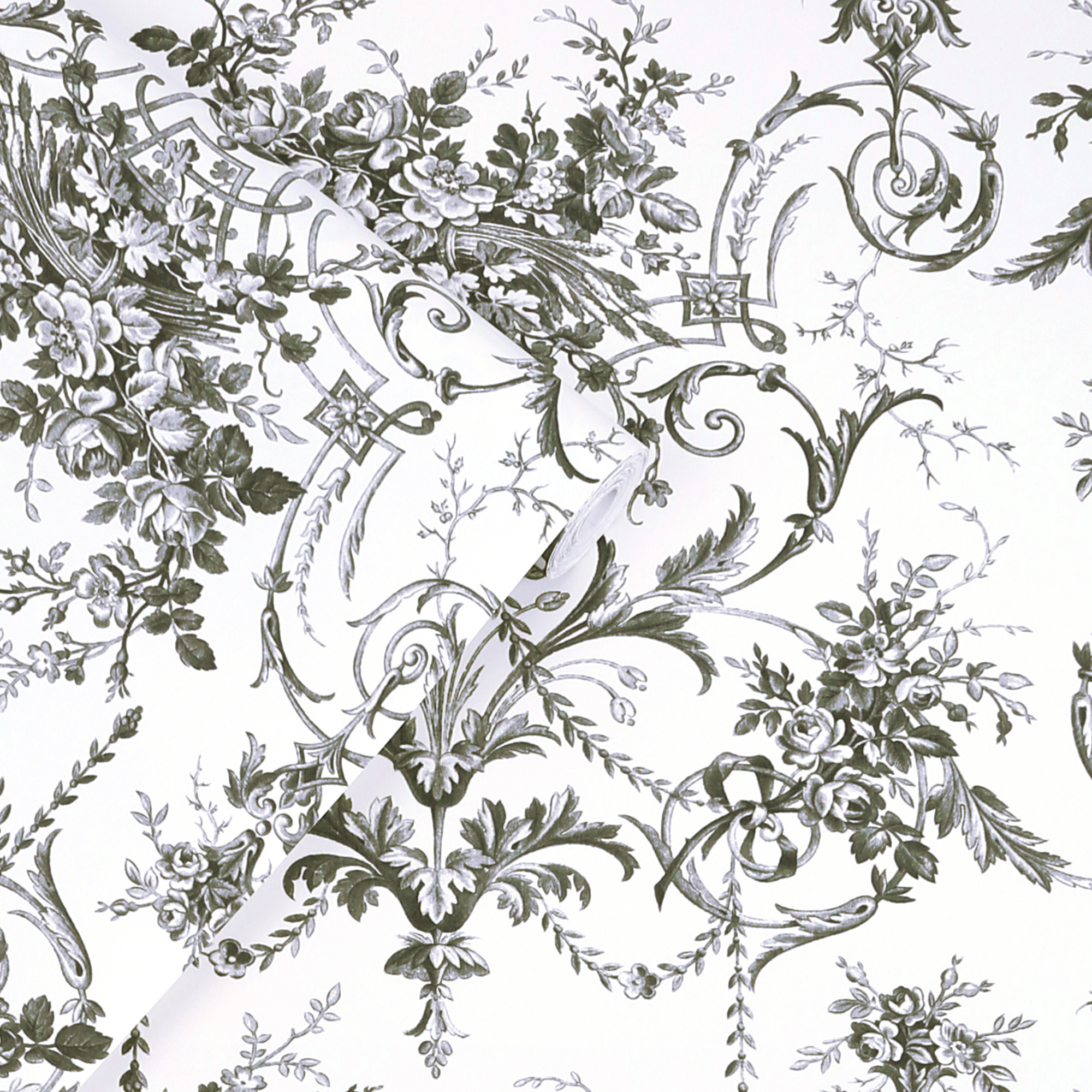 Tapet Laura Ashley Tuileries Charcoal Grå 122768