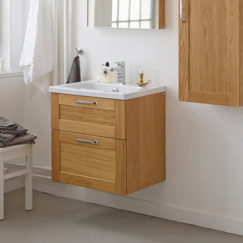 Kommod London 60, ek / låda m. ram Ek