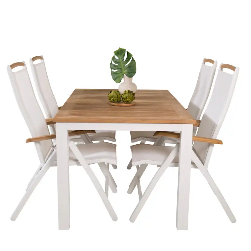 Matgrupp Venture Home Perla 152/210 med 4 Stolar