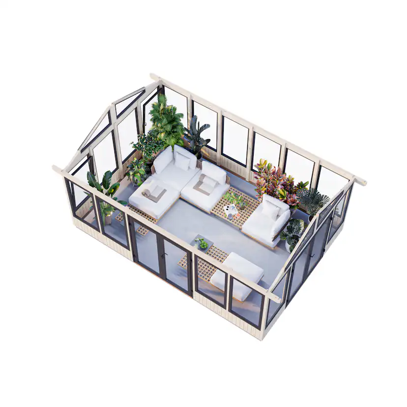 Isabella 22,2 m2 PNT9016W5 Målad vit RAL9016