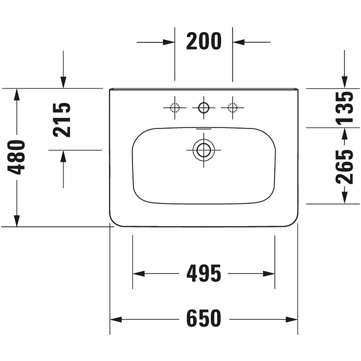 Tvättställ Duravit DuraStyle 2320