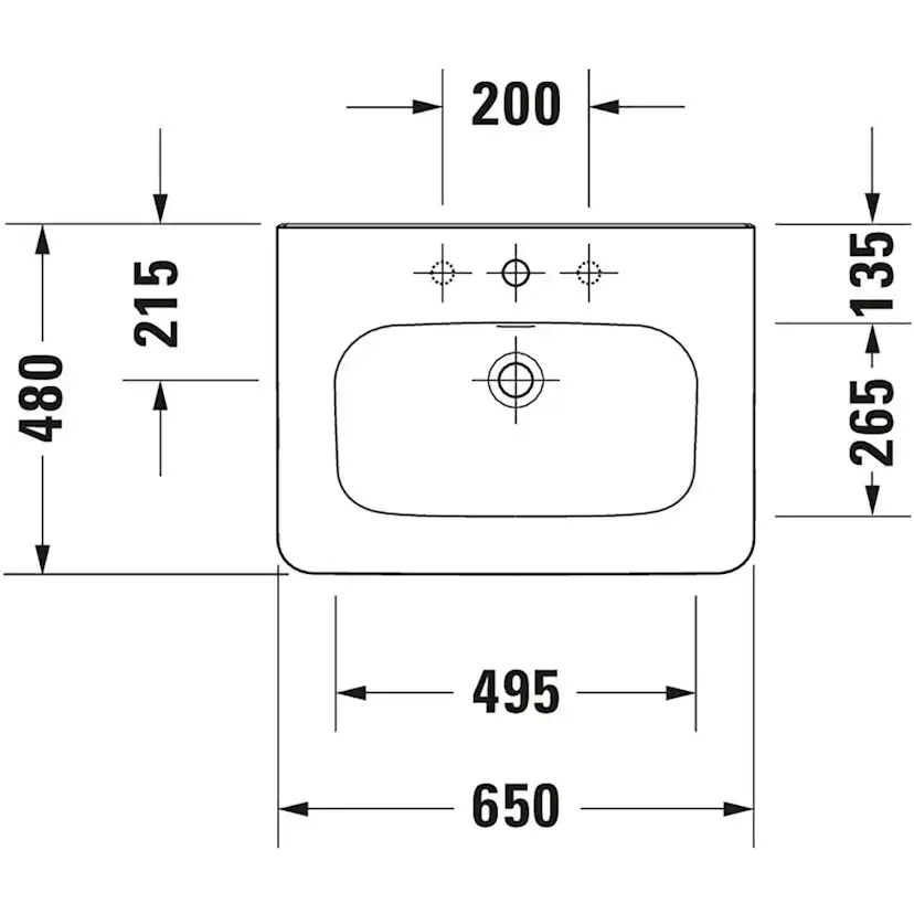 Tvättställ Duravit DuraStyle 2320