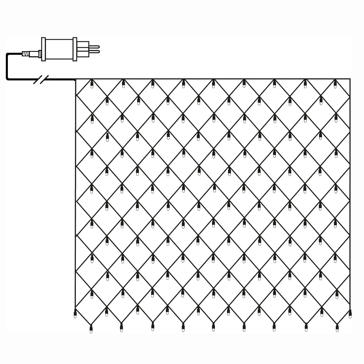 Ljusnät Star Trading Shiny Warm White