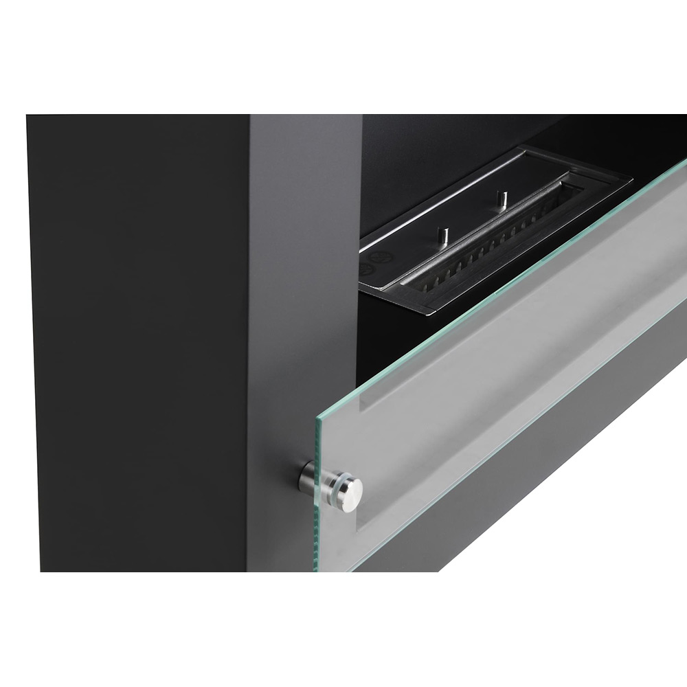 Braskamin Arkiio Vitalis Etanolkamin Vägghängd 78 cm Svart/Stål Bioetanol