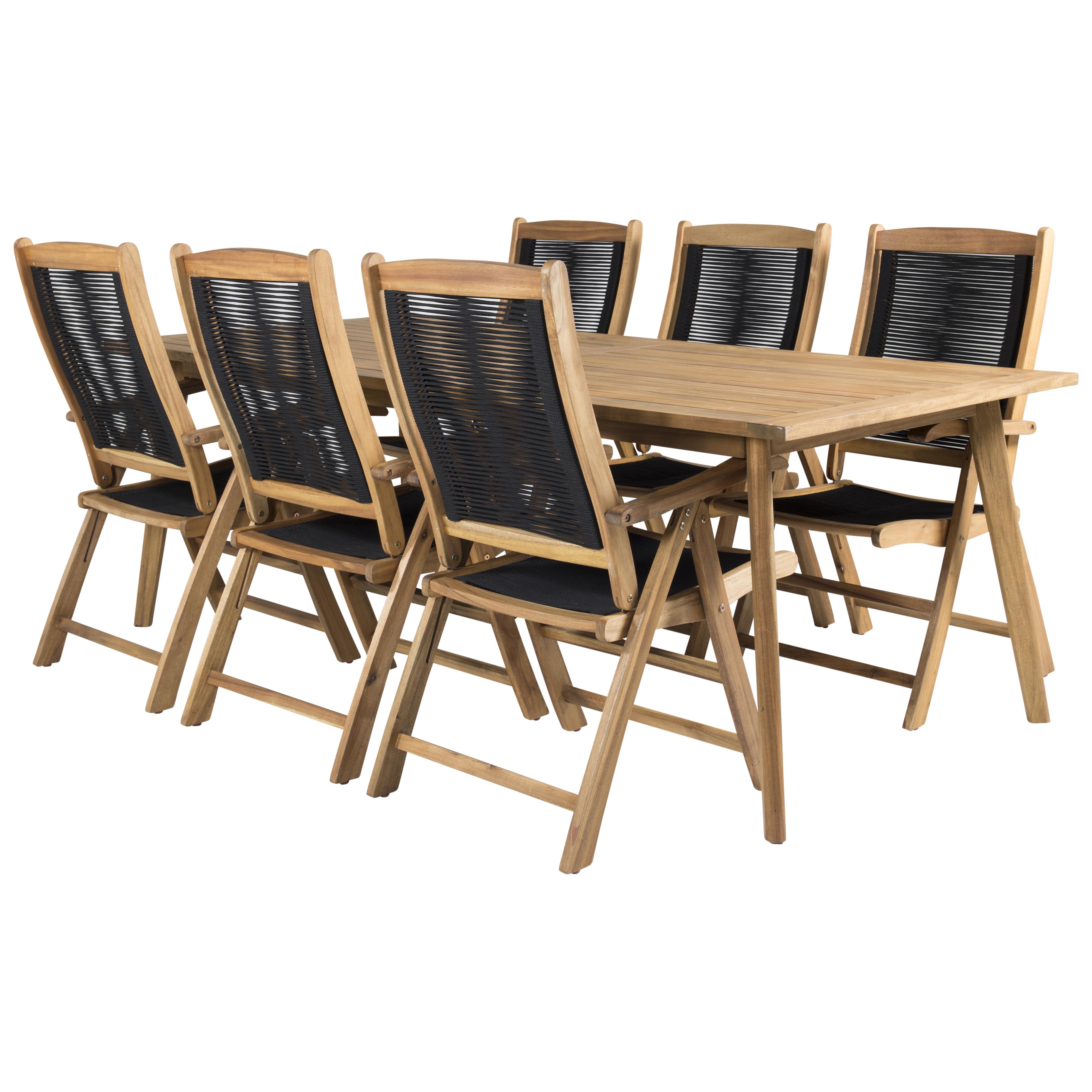 Matgrupp Venture Home Caisa 220 med 6 Philippa Matstolar