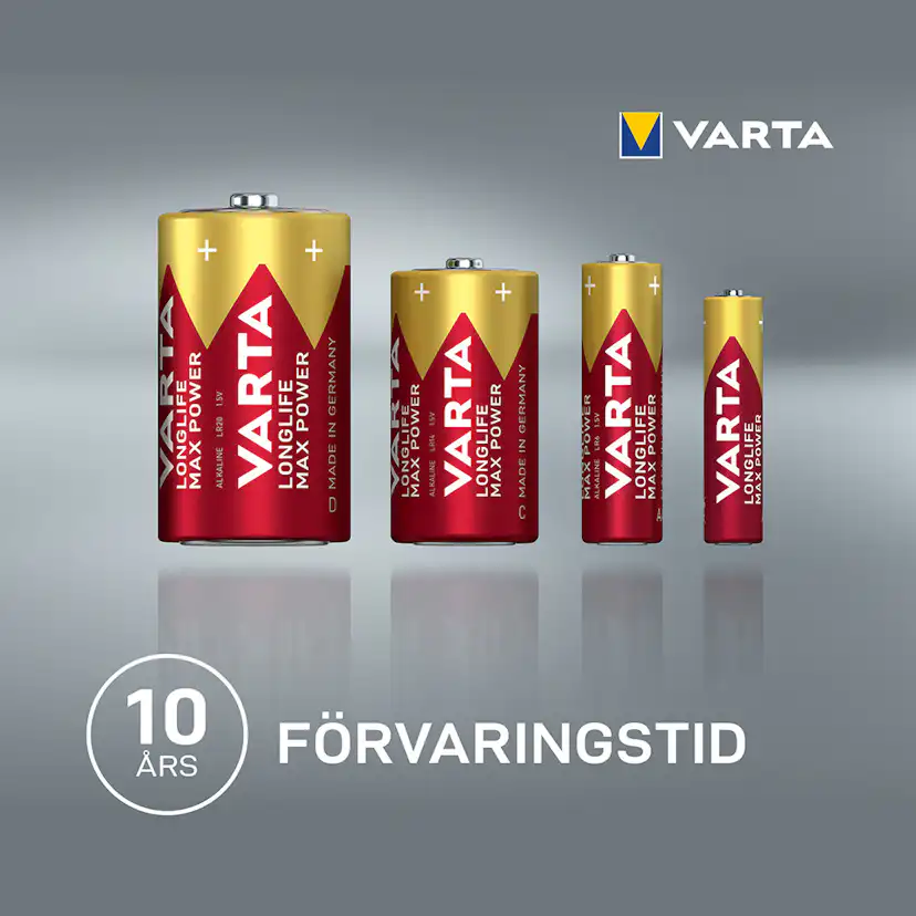 Batteri VARTA Alkaliska Max Power LR03/AAA 4-Pack