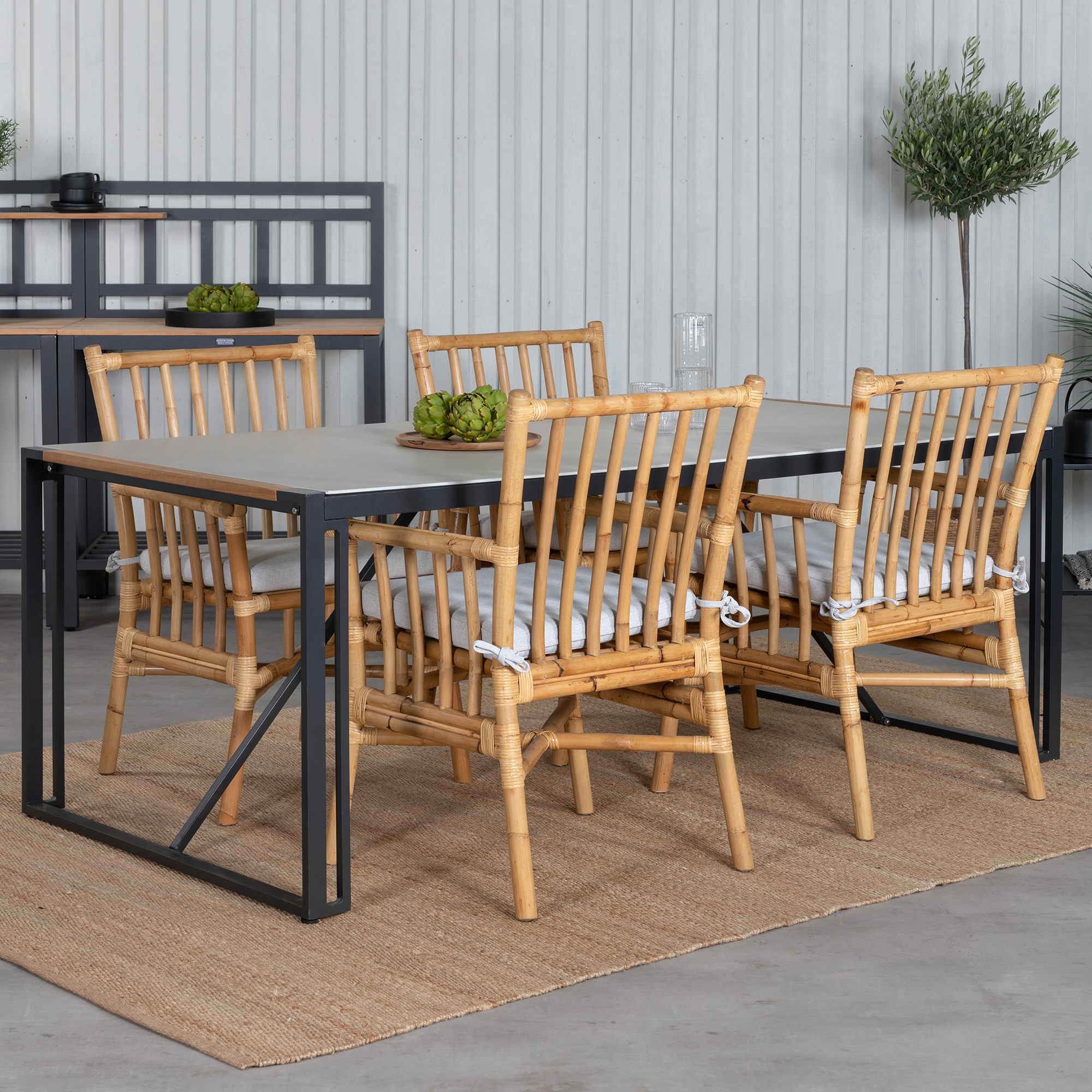Matgrupp Venture Home Thea med 4 Cane Stolar