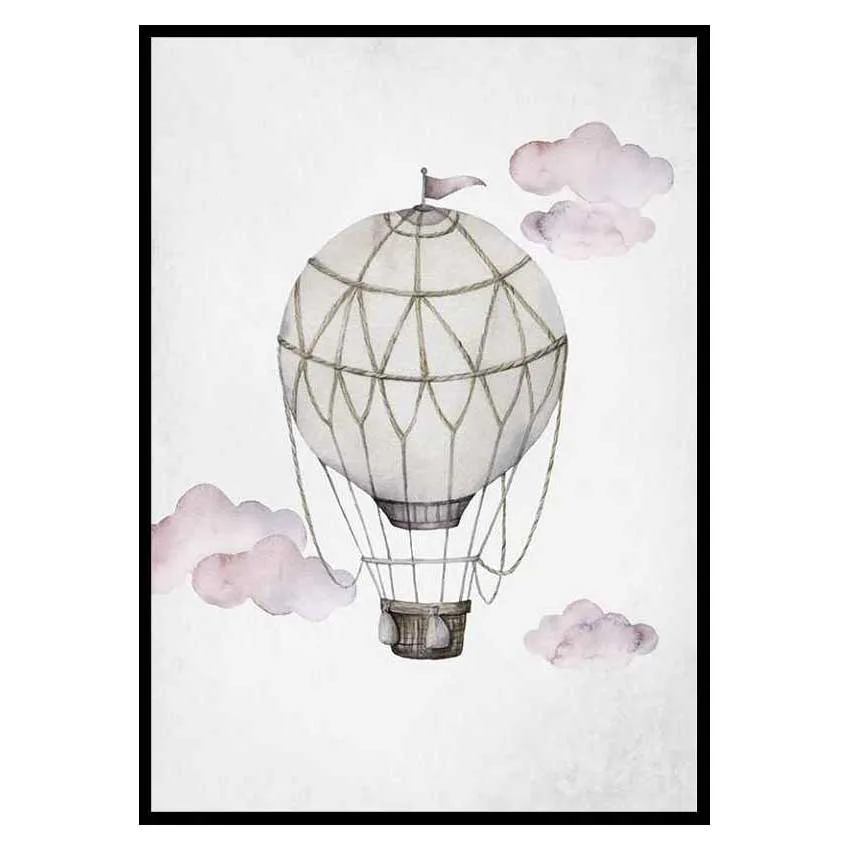 Poster Gallerix Watercolor Hot Air Balloon