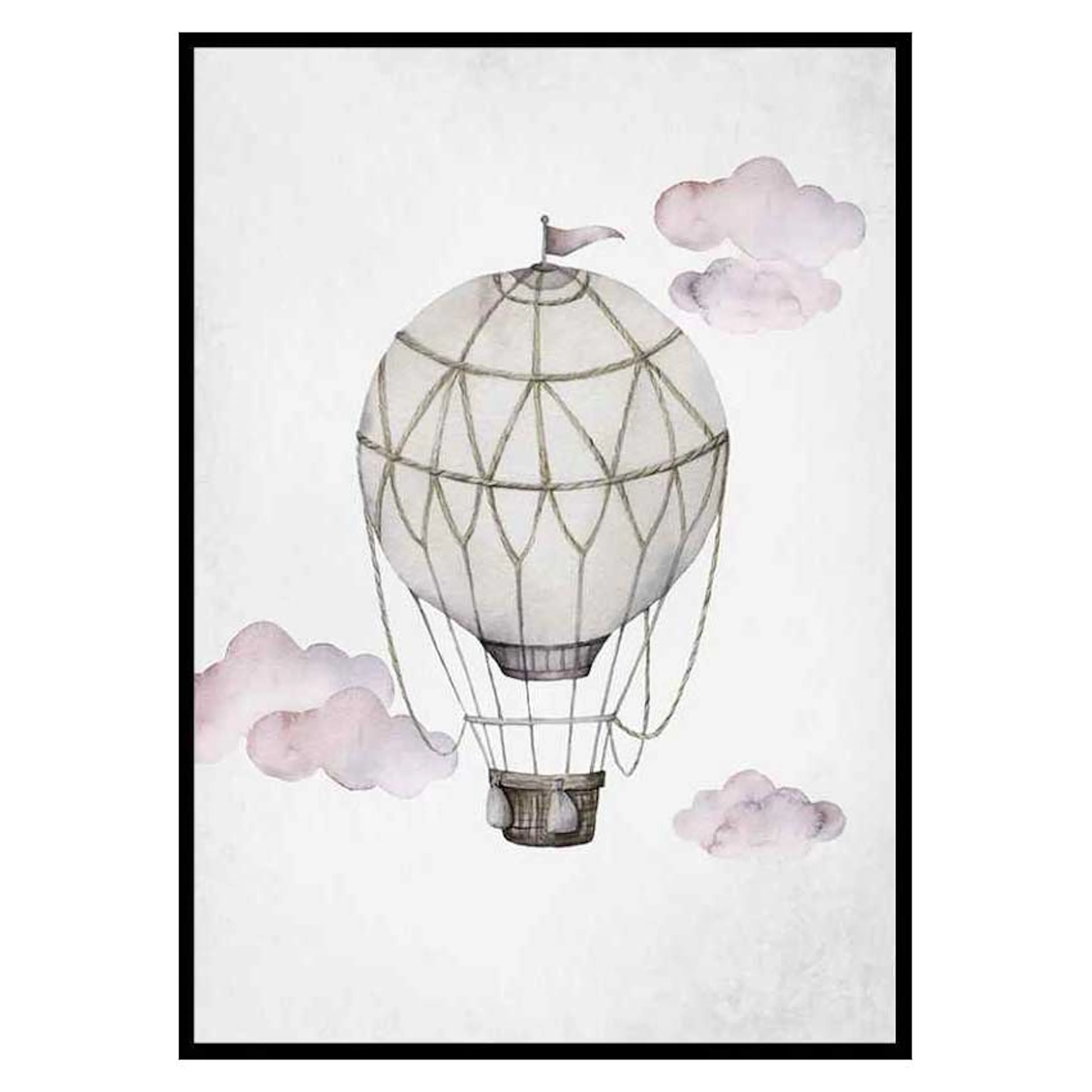 Poster Gallerix Watercolor Hot Air Balloon