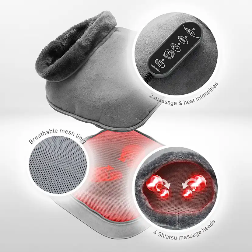 Fotvärmare och Fotmassage Lanaform 2 i 1 Shiatsu Comfort