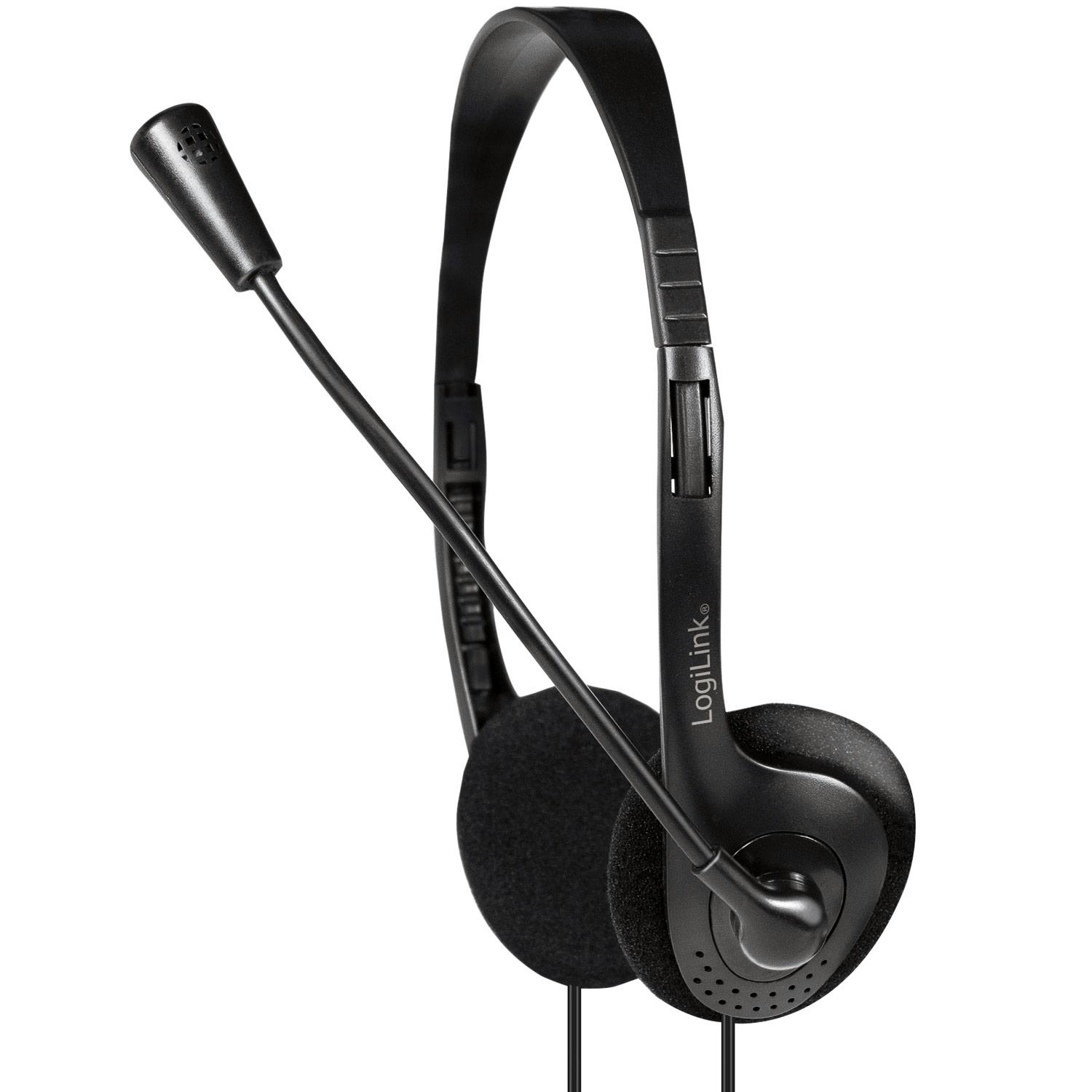 PC-headset LogiLink Stereo Med Mikrofon 1x3,5mm-kontakt
