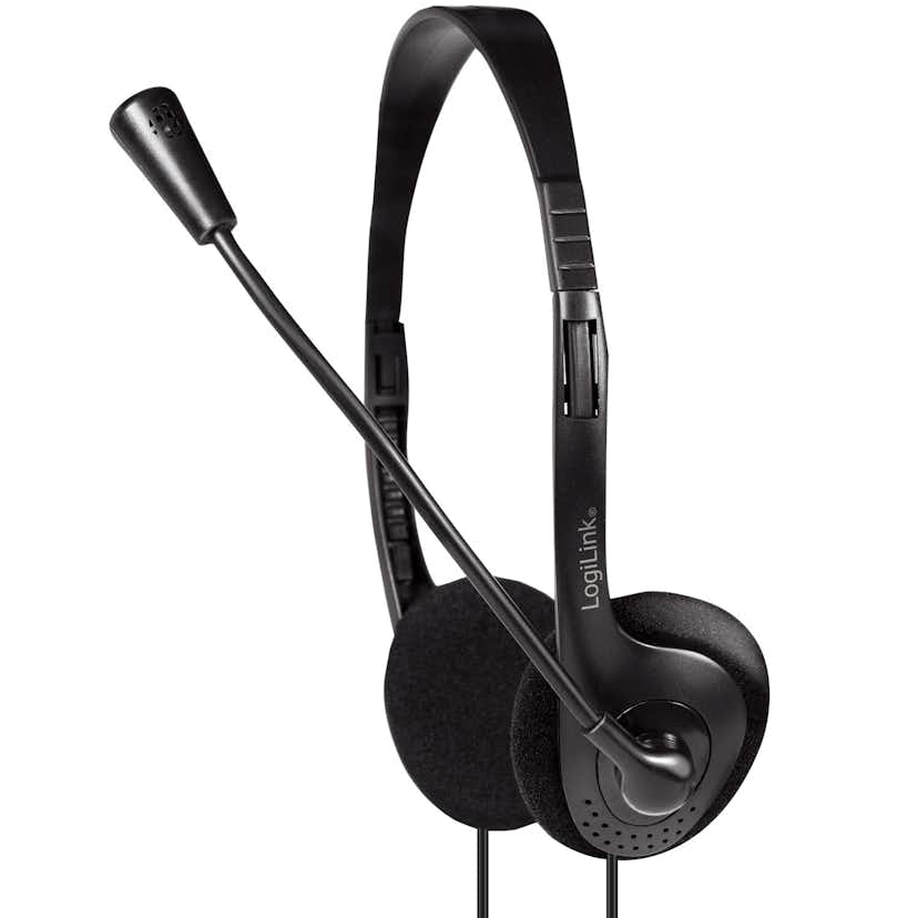 PC-headset LogiLink Stereo Med Mikrofon 1x3,5mm-kontakt