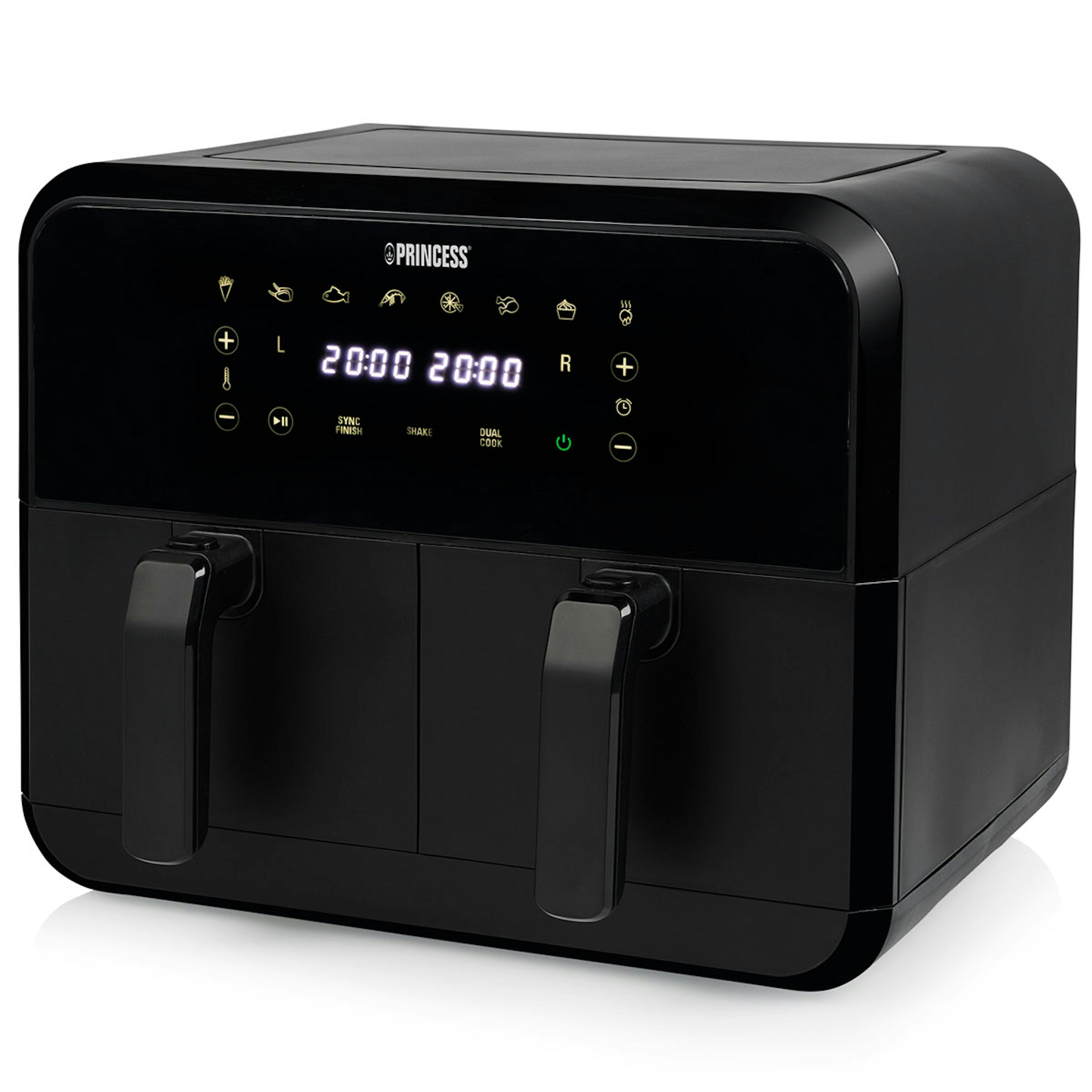 Luftfritös Princess Med Dubbla Korgar 2X4L 2400W 182068