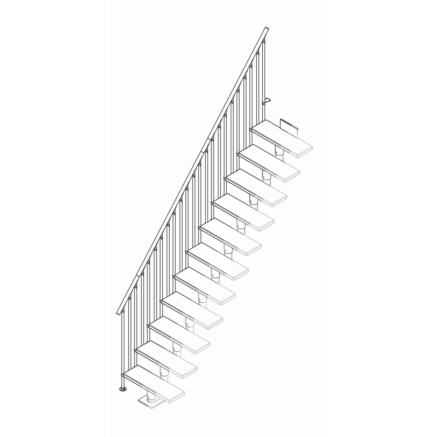 Extra Räcke Dolle Classic III Komplett Ek Lack