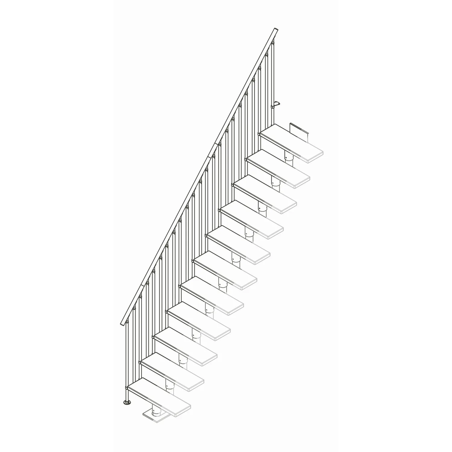 Extra Räcke Dolle Classic III Komplett Ek Lack