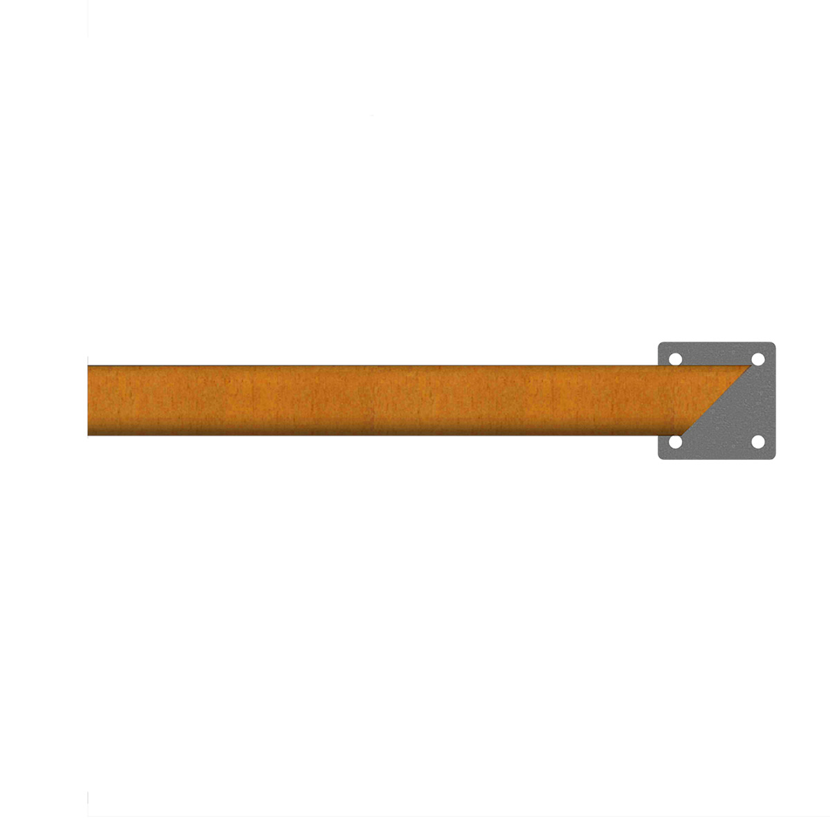 Räcke PLUS Höger 45 gr 6x3,6x197 cm