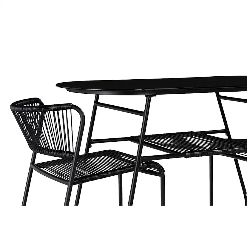 Caféset Comfort Garden Lamborg 120 cm Oval med 2 stolar